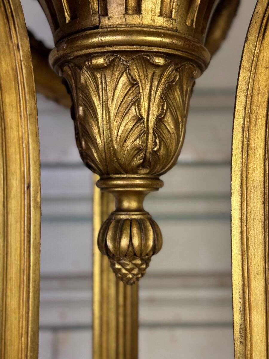 Louis XVI style planter in carved and gilded wood circa 1900