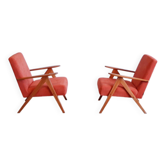 Mid Century Easy Chair Model B 310 Var in Rusty Orange