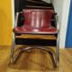 Chaise cantilever vintage cuir & chrome – design 60s/70s