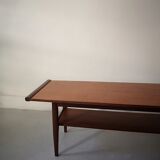 Scandinavian teak wood coffee table, 1960