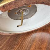 Italian design lamp in silver and gold ceramic. 1970s.