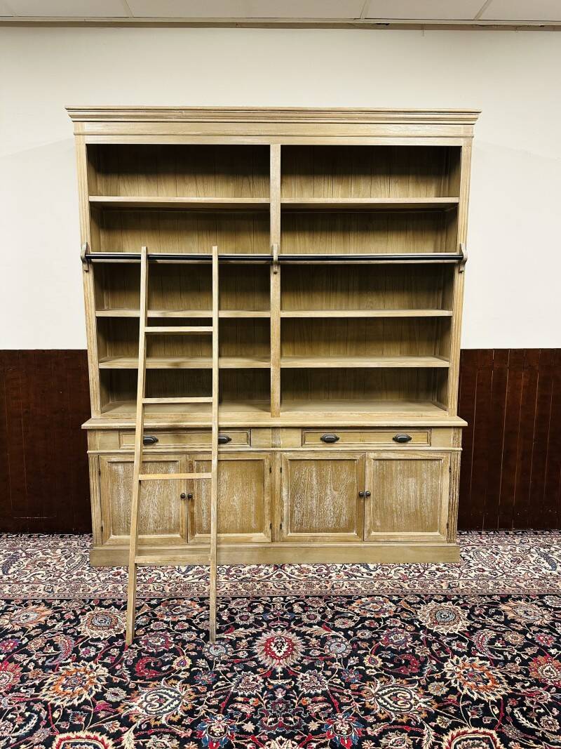 Country Pale Oak Look Bookcase