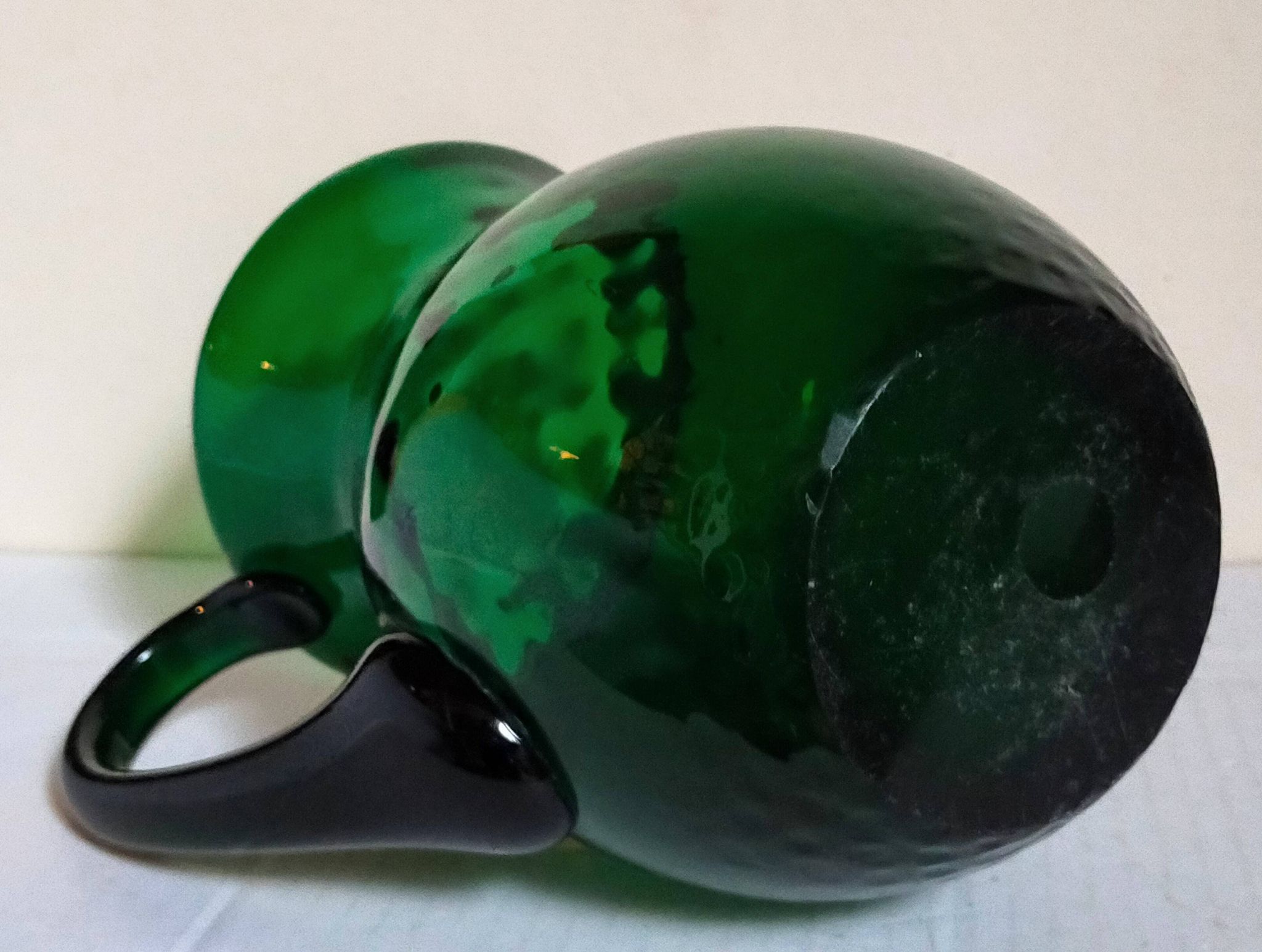 Vintage Empoli blown glass jug