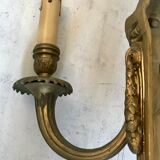 Pair of bronze castle appliques 55cm