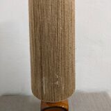 Vintage ceramic lamp and jute rope