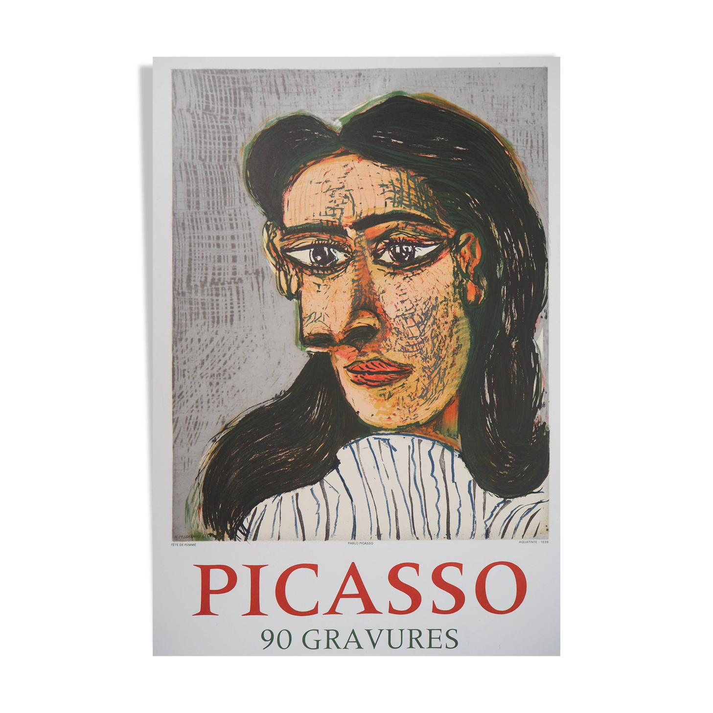 Pablo PICASSO: Portrait of a woman - Signed Lithograph, 1977