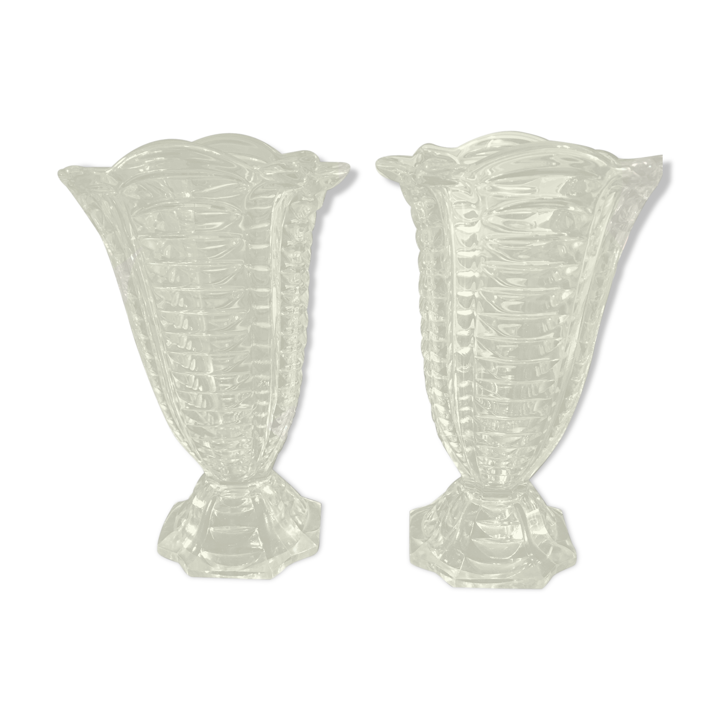 50's vintage vases pair