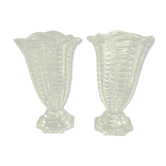 50's vintage vases pair