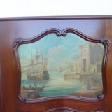 Ancien trumeau miroir Louis XV en  acajou 170x121cm