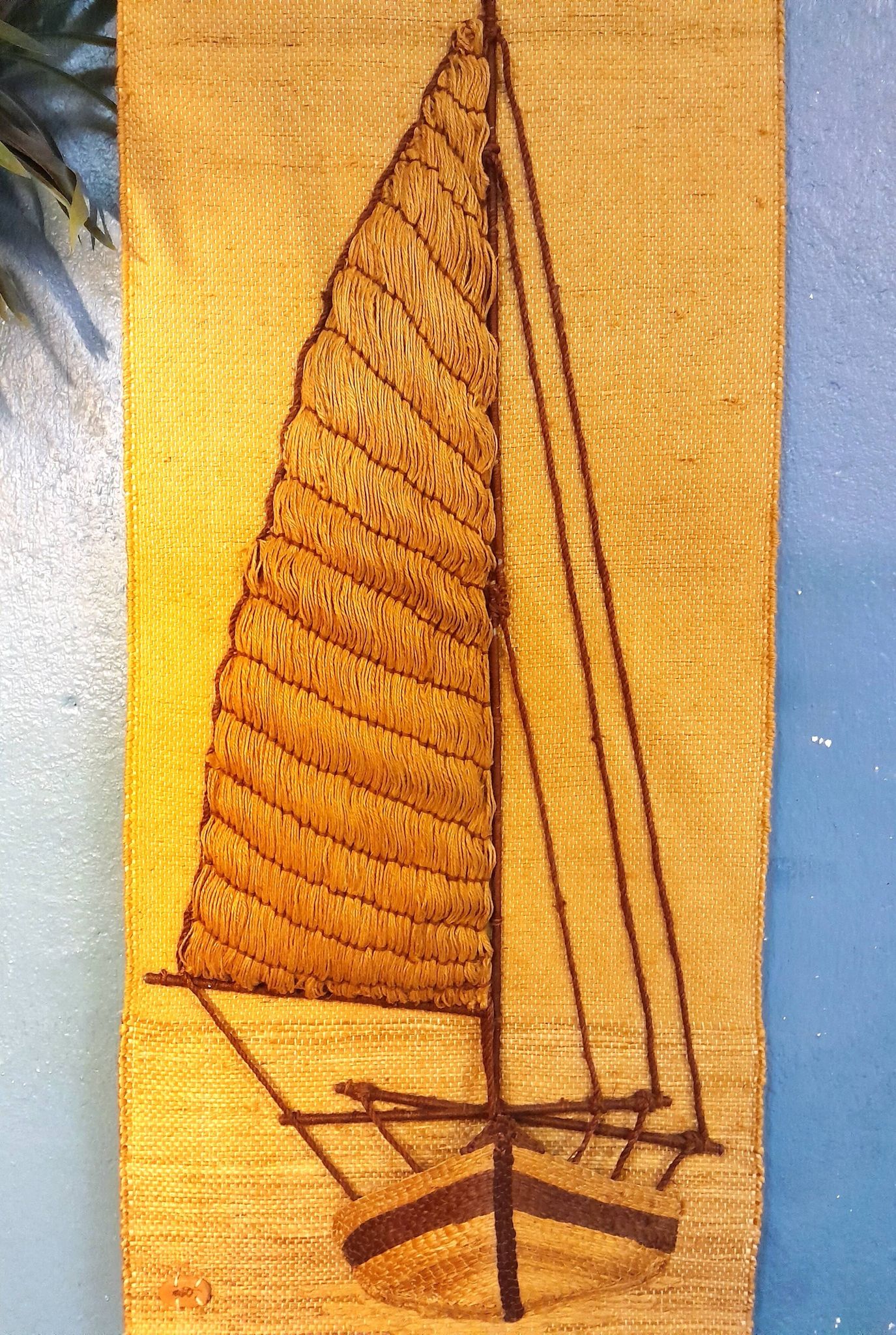 Tenture murale "Voilier" 1970s