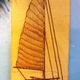 Wall hanging "Sailboat" 1970s