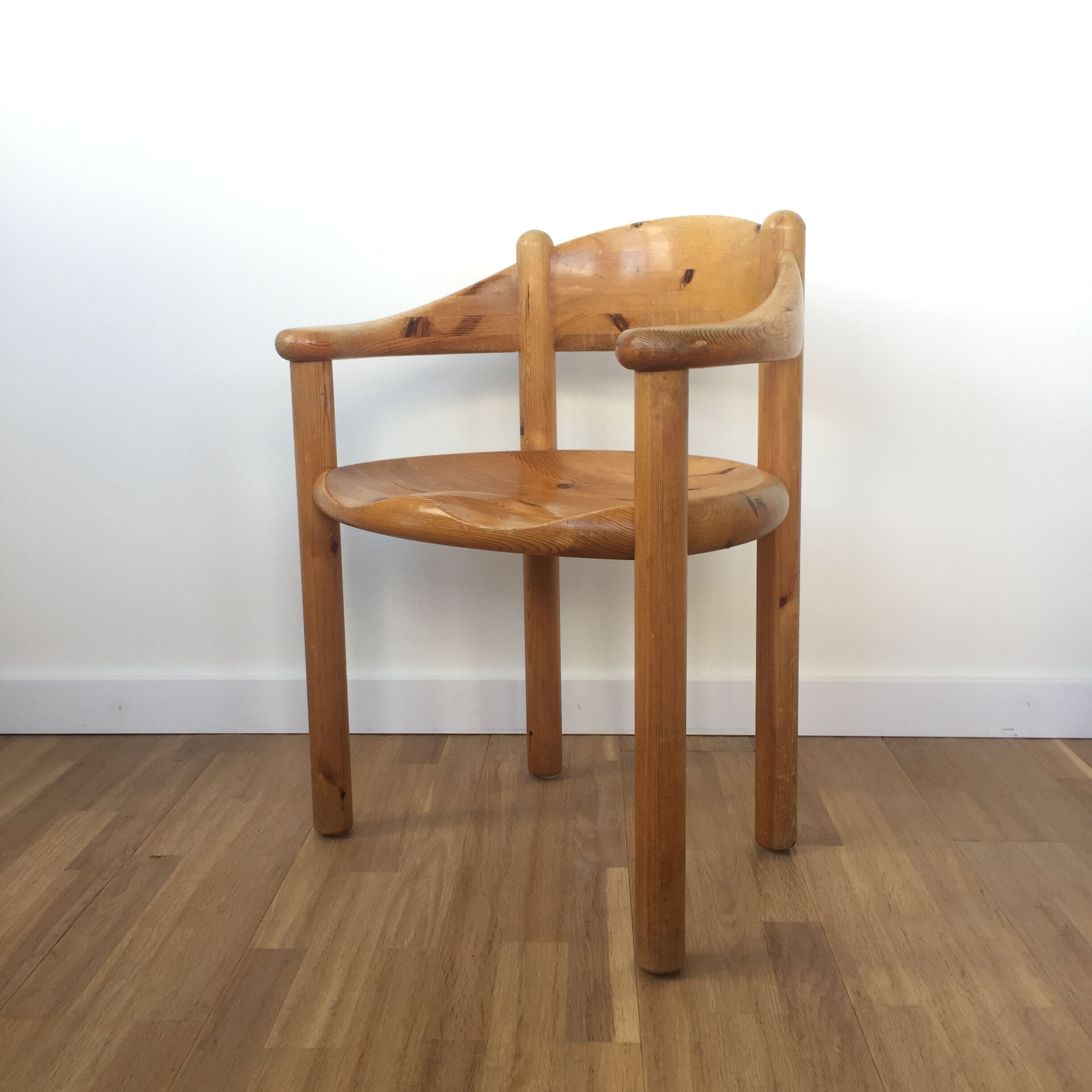Set of 4 pine wood dining chairs by Rainer Daumiller ed. Hirtshals Savværk, 1970s