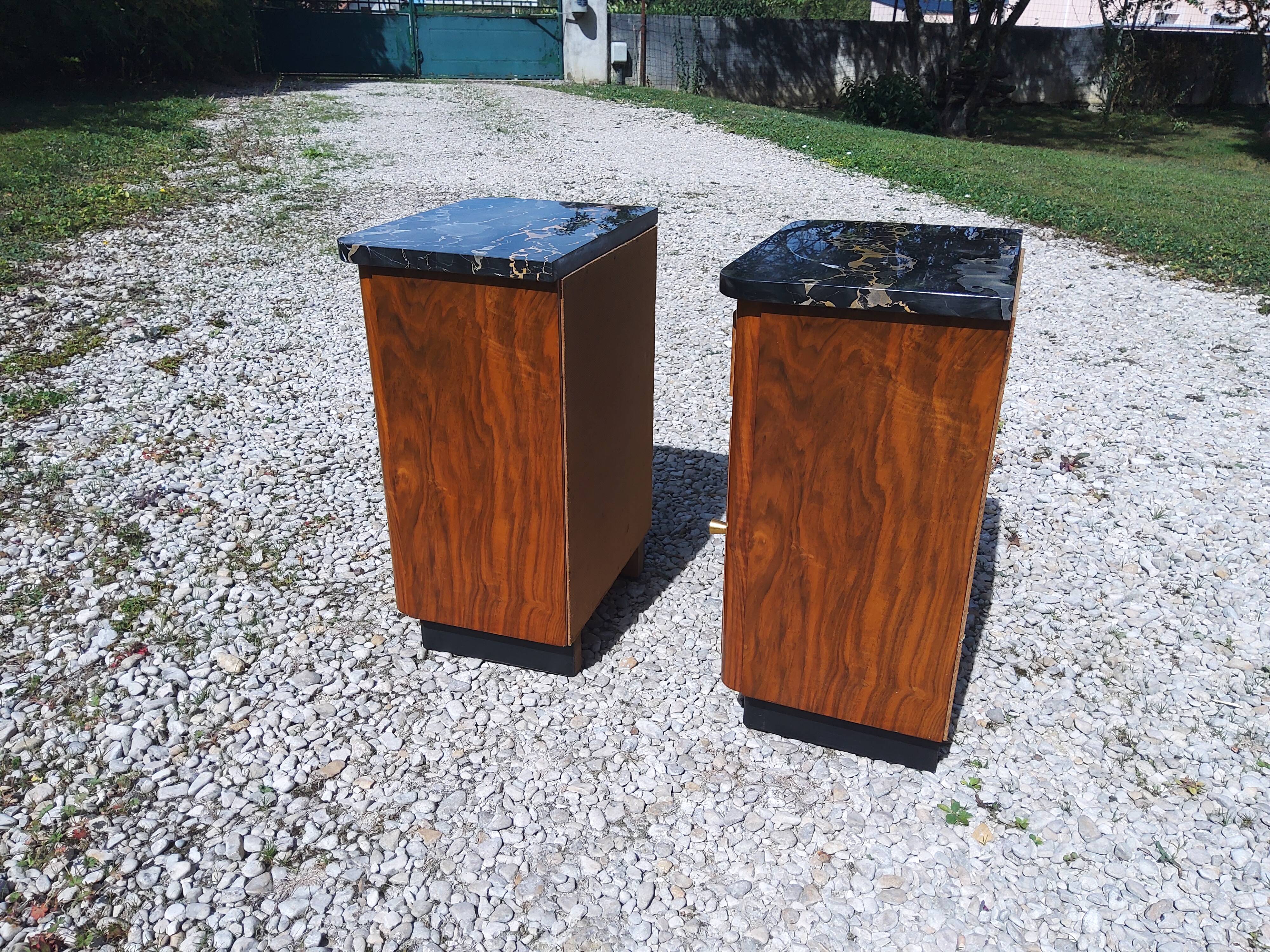 Pair of Art Deco style bedside tables