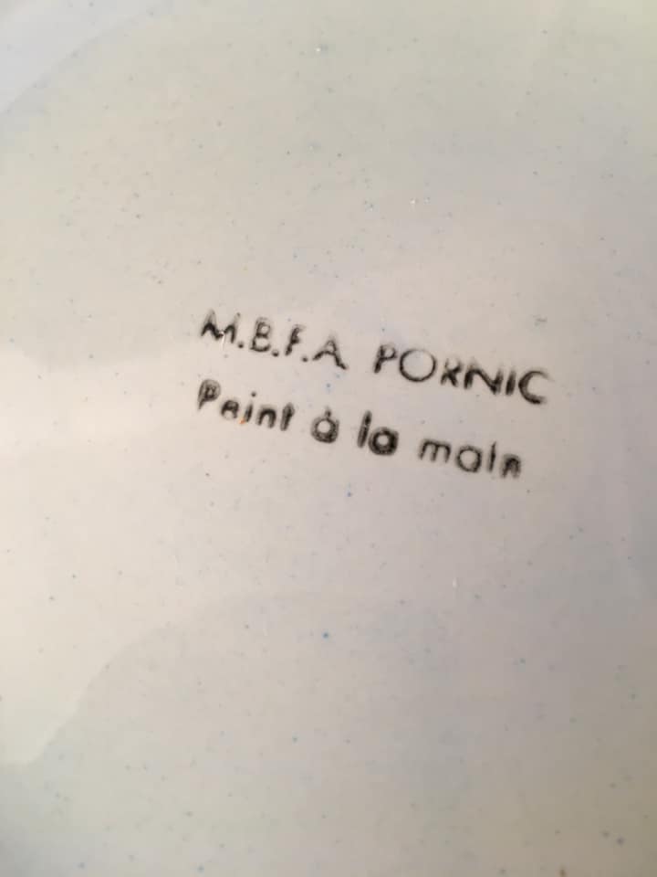 6 oyster plates from the 50s/60s