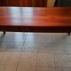 Cherry farm table of the nineteenth century spindle feet