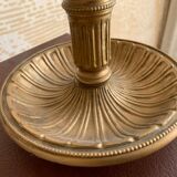 Louis XVI-style solid bronze hot water bottle lamp with three lights