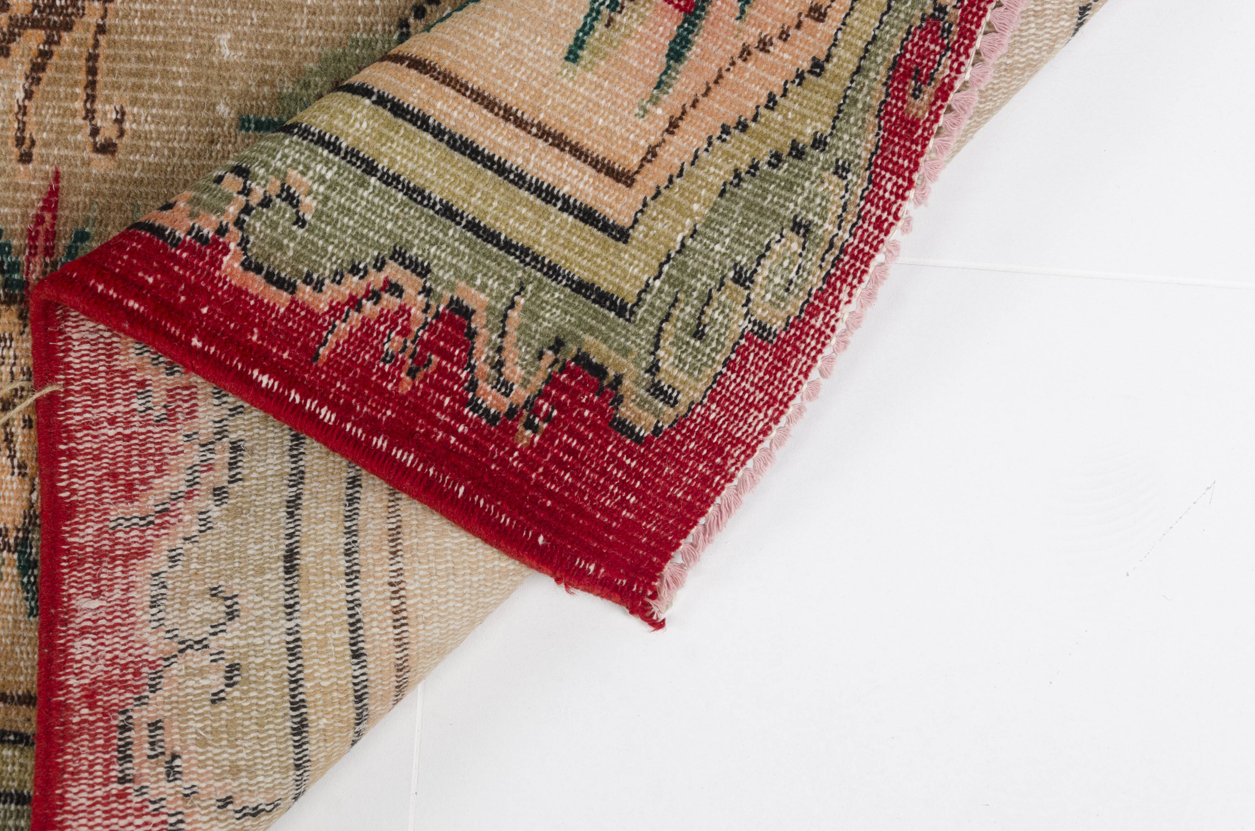 Vintage Turksh Floor Wool Rug