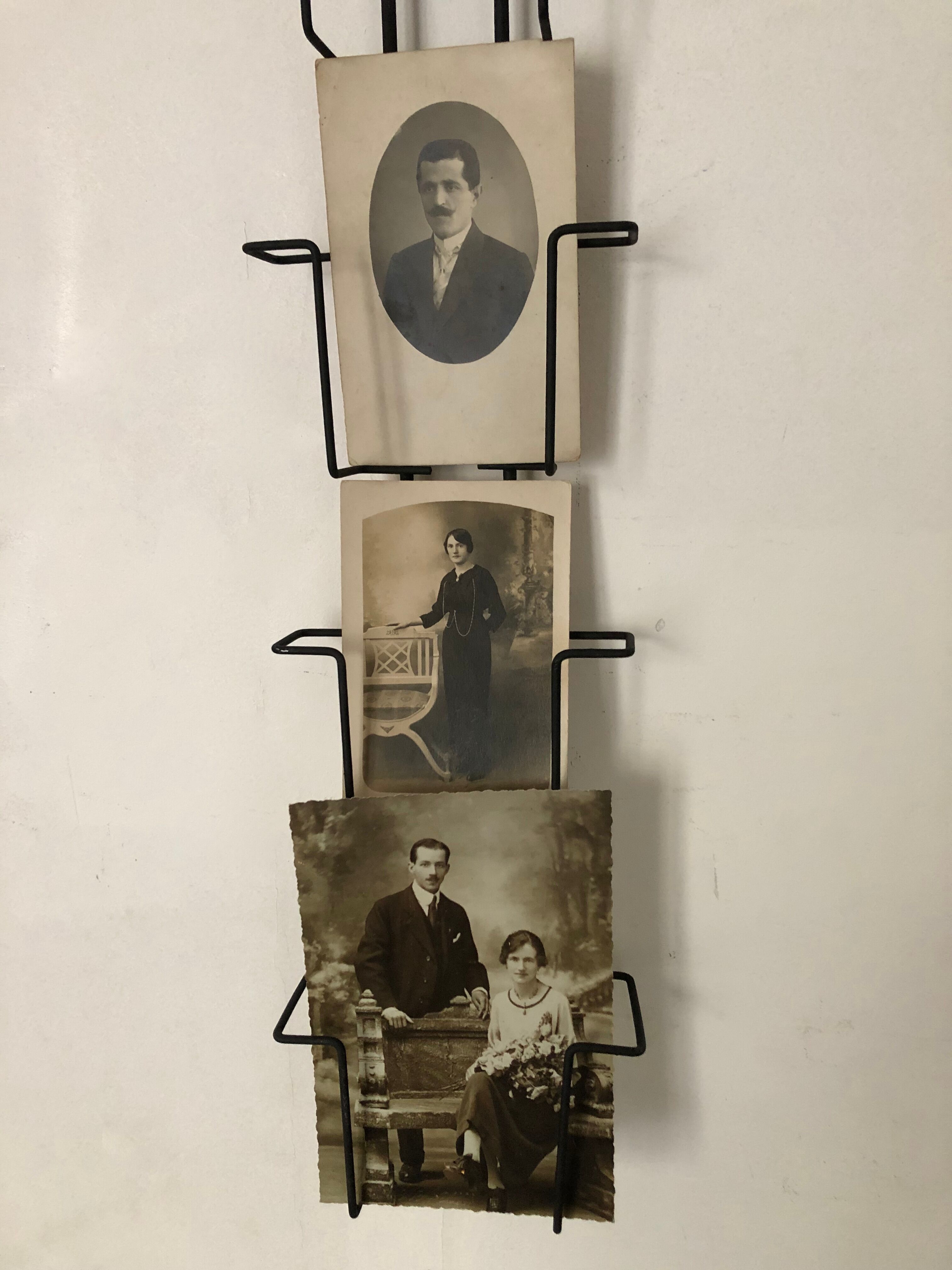 Postcards display, photos