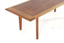Teak with oak coffee table - mid century modern - vintage