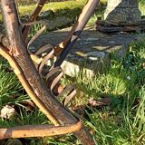 Chaise longue osier trés ancienne vintage