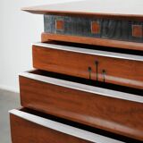 Beautiful Art Deco design chest of drawers with 7 drawers