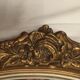 Oval mirror wooden gold 50 x 39 cm