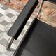 Chrome and black leather armchair type B34