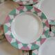 20 antique flat plates from Digoin and Sarreguemines
