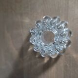 Bougeoir cristal verre moulé