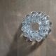 Crystal candle holder molded glass Dp 072292