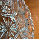 Thick glass tripod cup - vintage