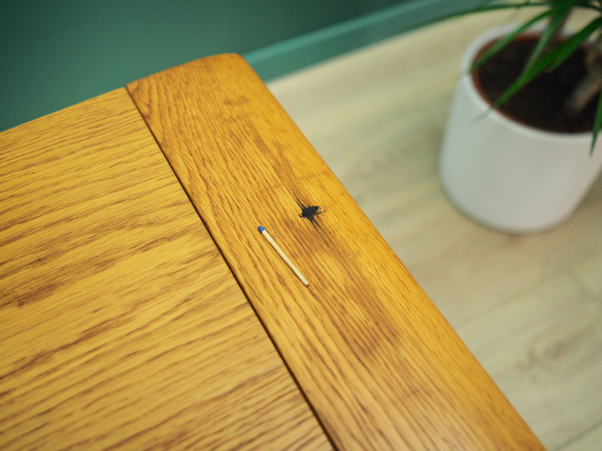 Table basse en chêne, design danois, années 60