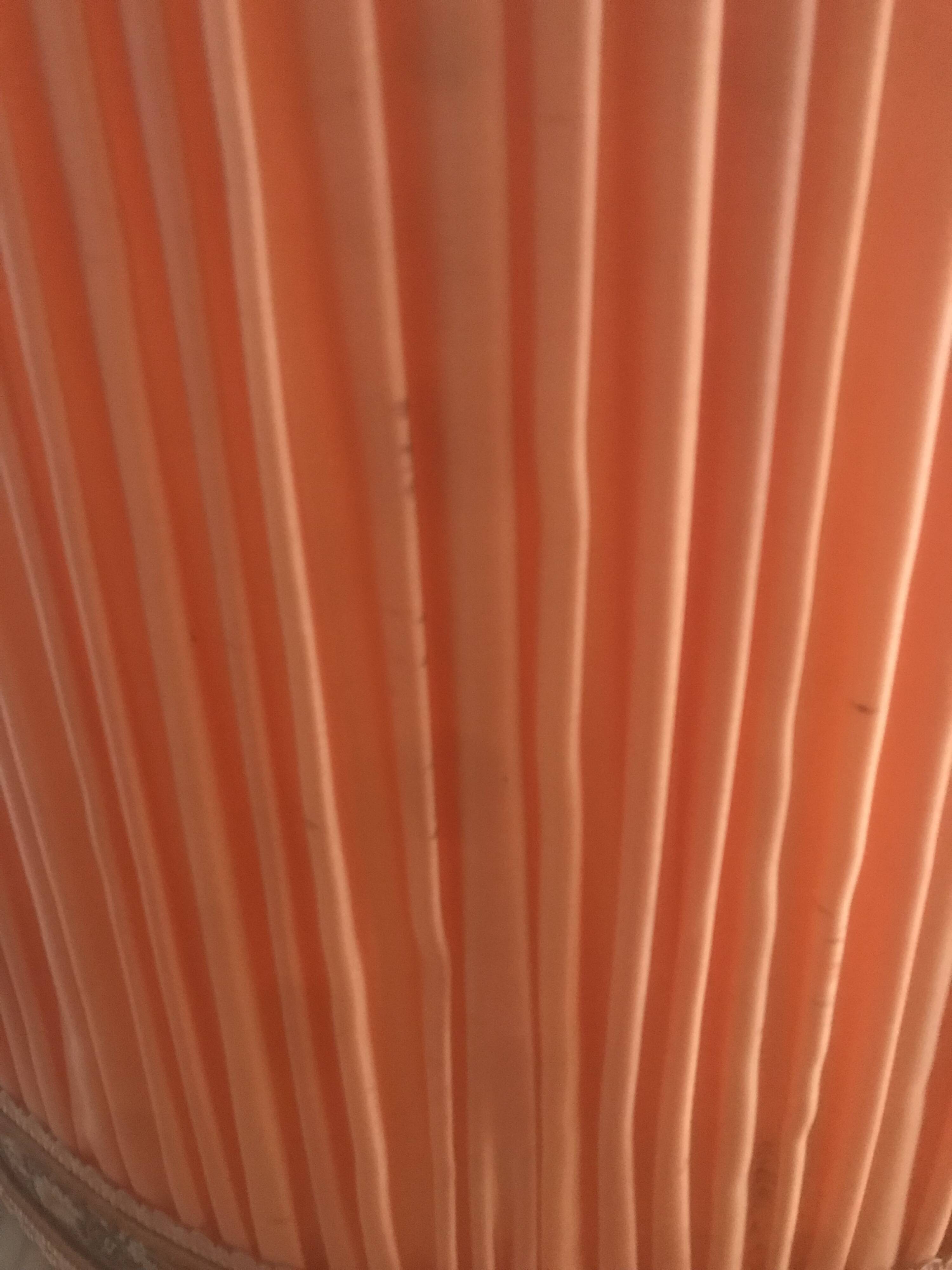 Paire d’abat-jours vintage 1950 orange