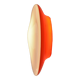 Oval wall lamp Artemide Italy design Patrick Jouin orange and white.