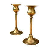 Pair of brass candlesticks