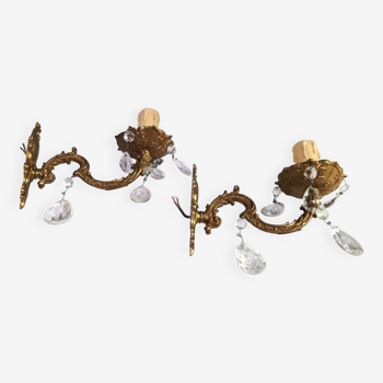 Bronze sconces and Louis XVI style pendants
