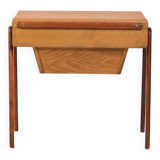 Scandinavian Sewing Table in Teak and Oak
