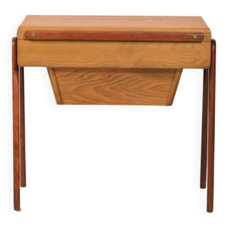 Scandinavian Sewing Table in Teak and Oak