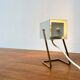 Modern mid-century German cube table lamp by Kaiser Leuchten, 1960s.