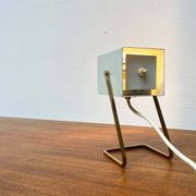 Modern mid-century German cube table lamp by Kaiser Leuchten, 1960s.
