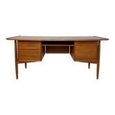 1960s vintage Danish mid-century teak writing desk by Arne Vodder for H.P. Hansen