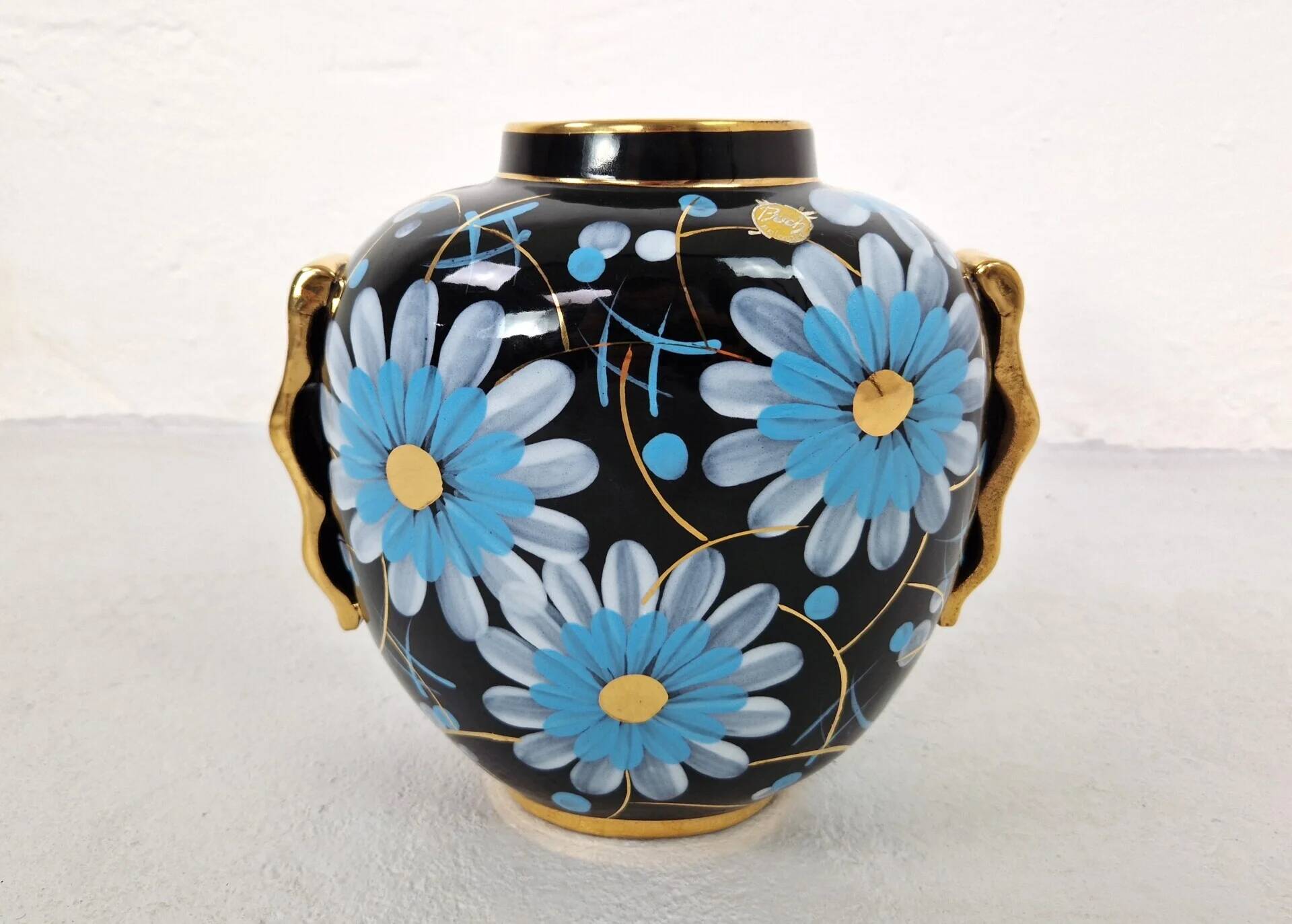 Raymond Chevallier Art Deco vase for Boch Keramis