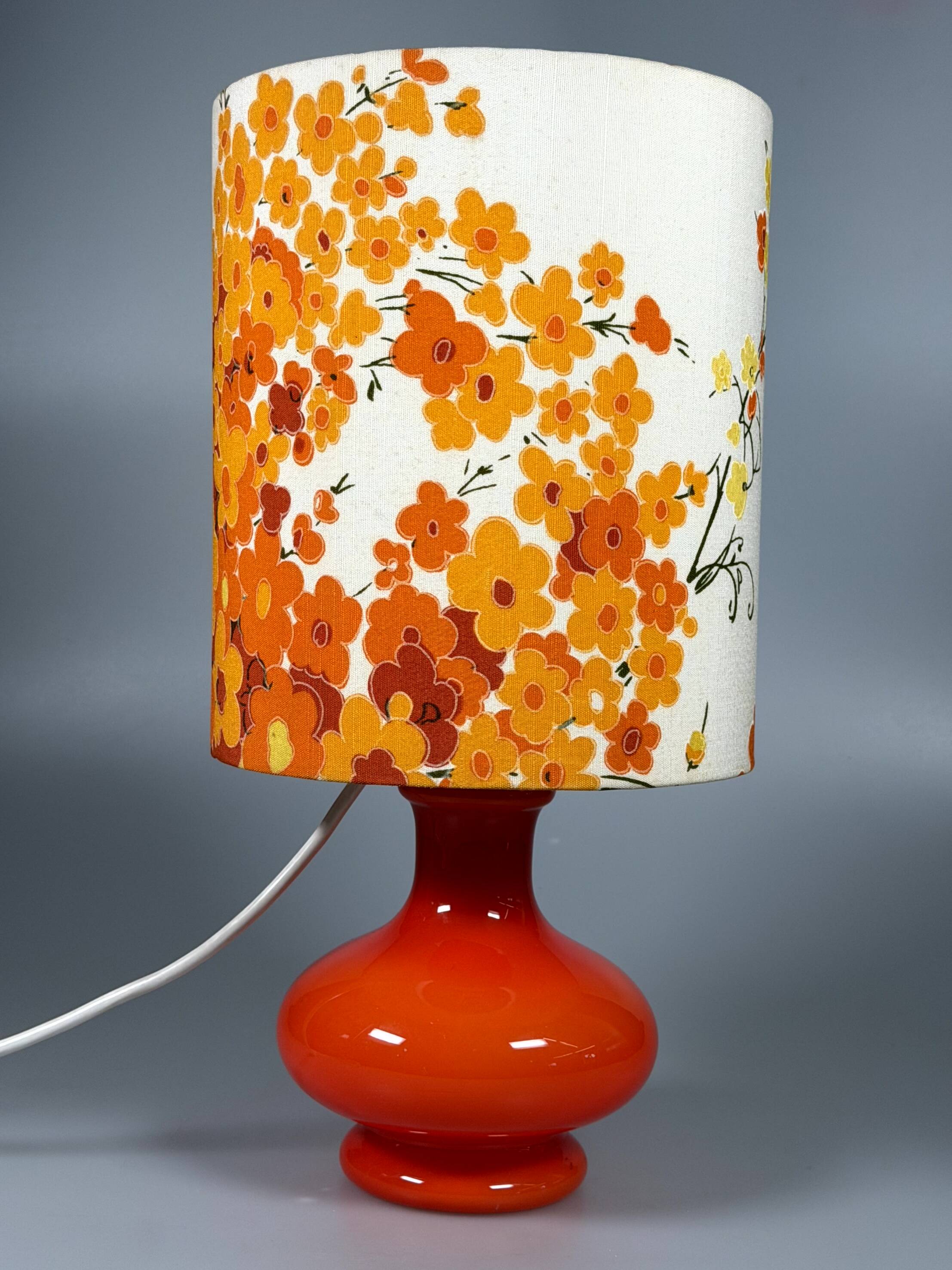 60s 70s Table Lamp Table Lamp Glass Mid Century Space Age Design