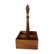 Walnut bottle holder