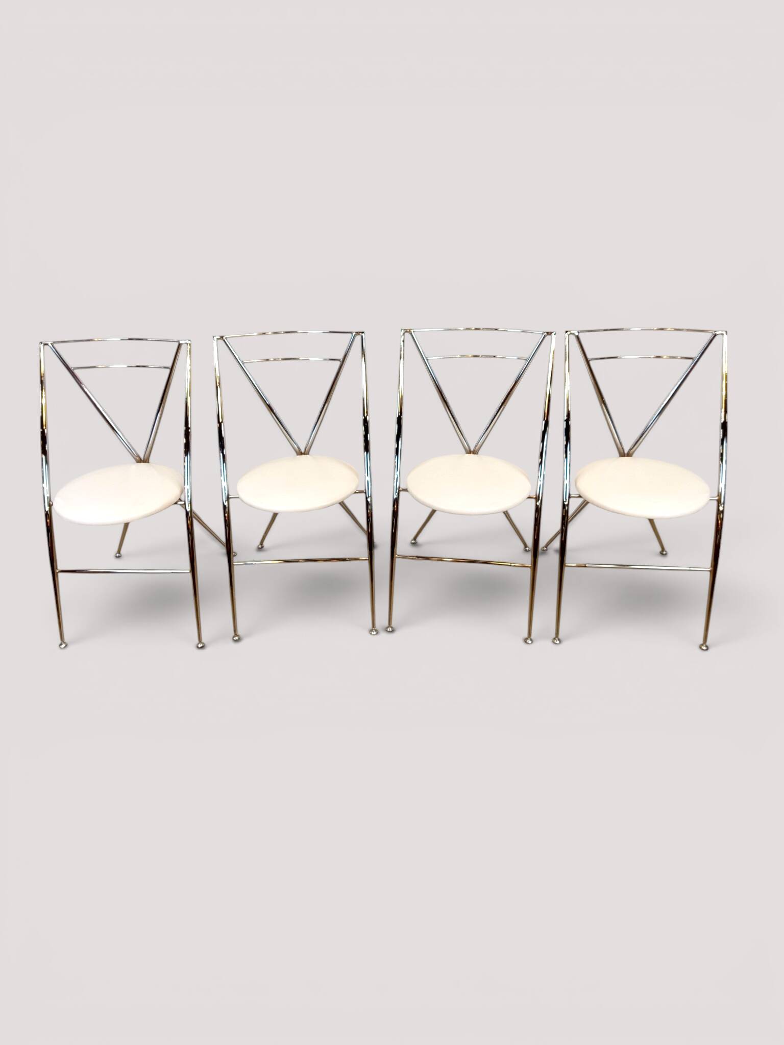 Set of 4 folding chairs "Cinderella" – Design by Hiroyuki Yamakado, c. 1