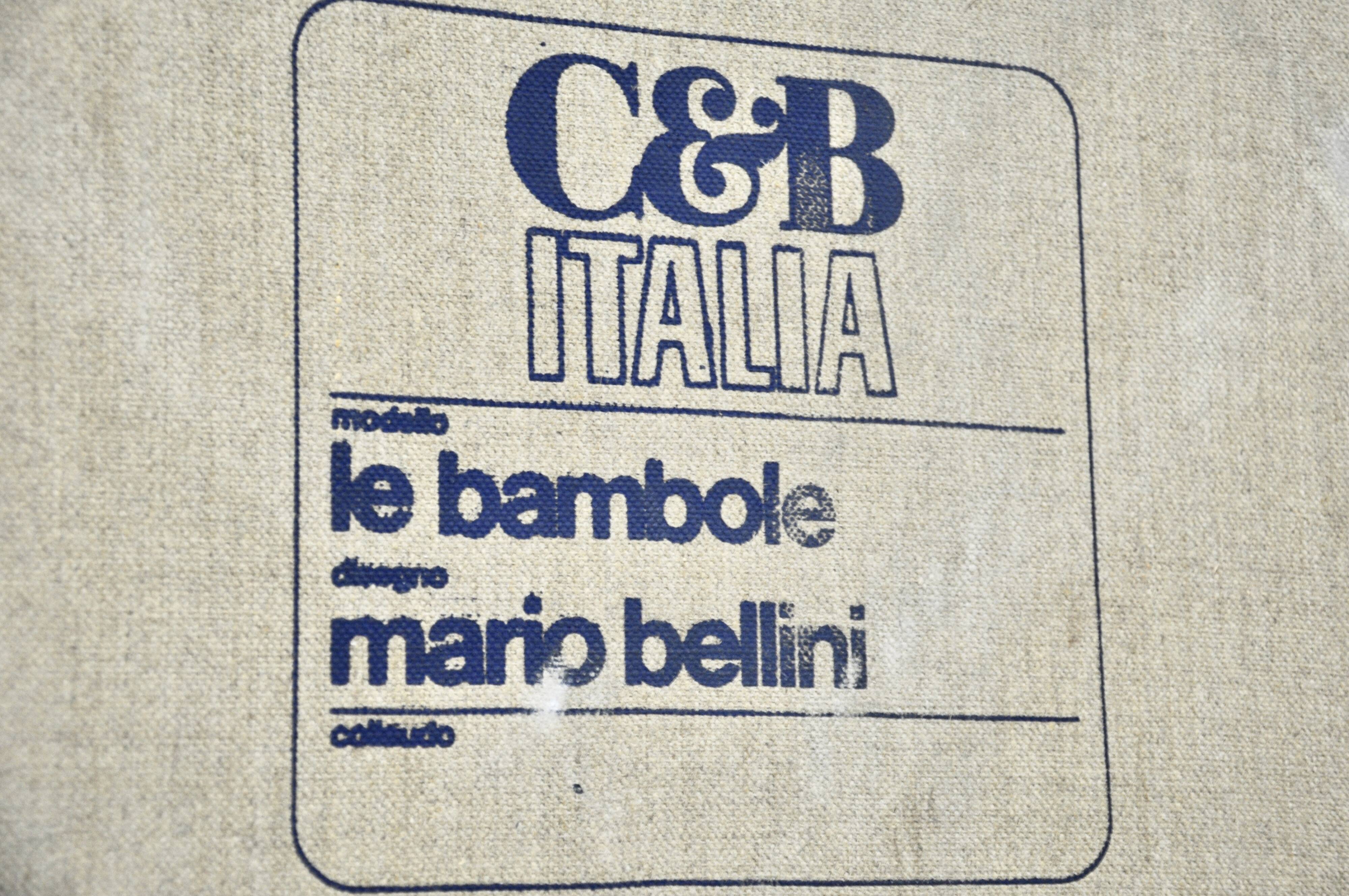 Chaise longue "Le Bambole" par Mario Bellini pour C&B Italia, 1970s