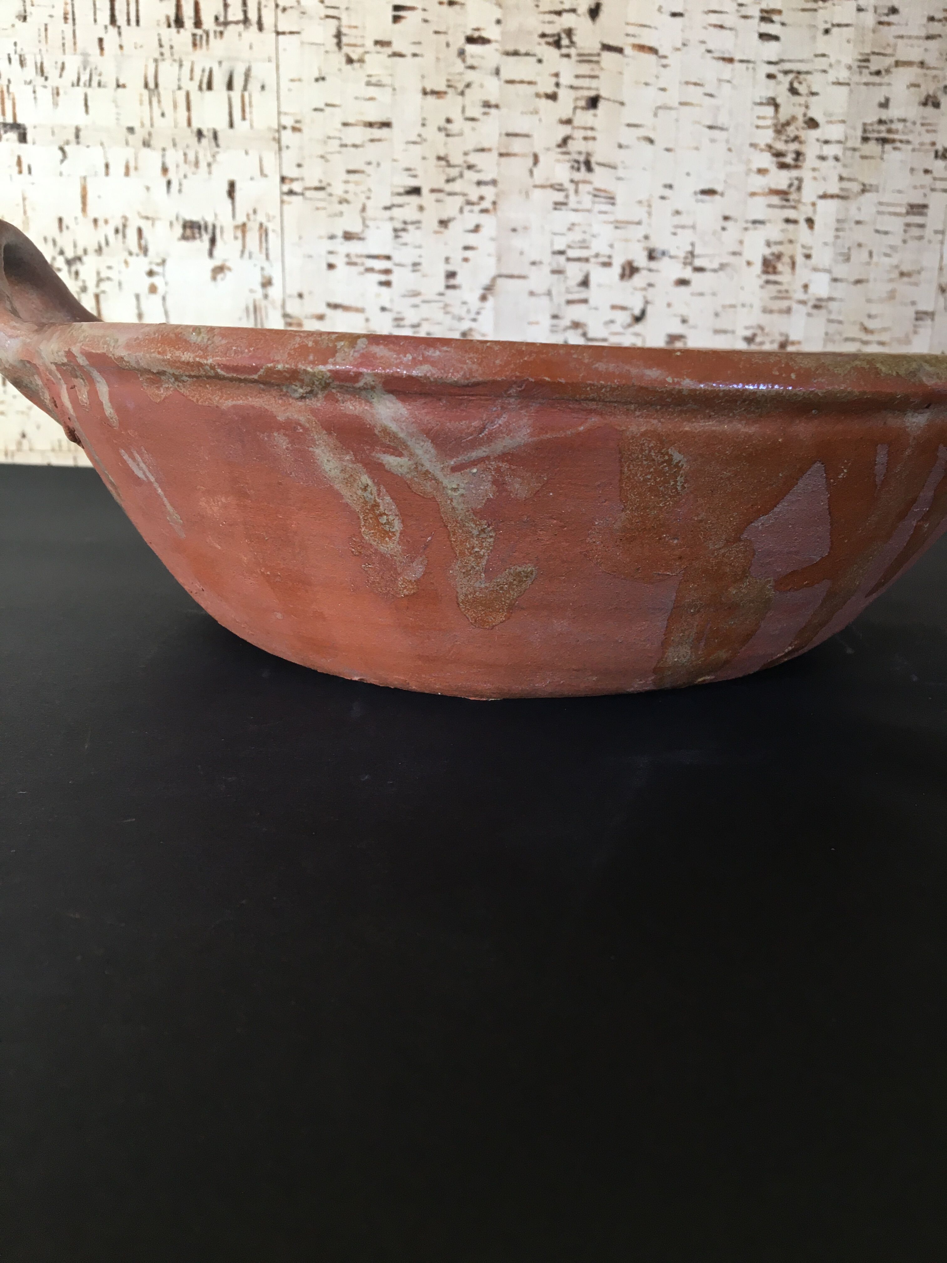 Jatte with Provencal handles in terracotta