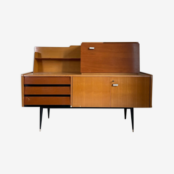 Enfilade haute avec secrétaire ou basse élément modulable, 1960