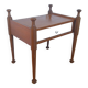 Teak bedside table with a vintage white lacquer drawer, Gautier furniture.