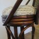 Set of 2 swivel bar stools / chairs - wood - cane - rattan - 80s
